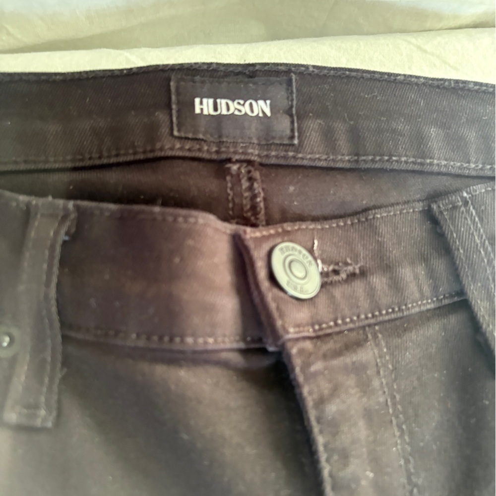 HUDSON Jeans Luna Mid Rise Black Metal Stars Denim Skinny Ankle Sz 29 - Picture 12 of 12